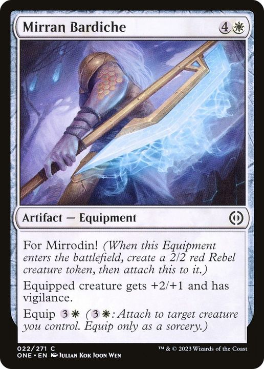 Mirran Bardiche in the group Magic the Gathering / Types / Artifacts / Artifact at Proxyprinters.com (17603)