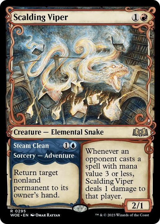 Scalding Viper // Steam Clean in the group Magic the Gathering / Types / Colors / Red at Proxyprinters.com (17623)