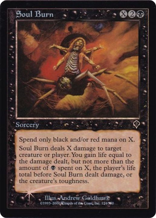 Soul Burn in the group Magic the Gathering / Types / Colors / Black at Proxyprinters.com (17633)