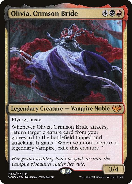 Olivia, Crimson Bride in the group Magic the Gathering / Types / Colors / Multicolors / B, R at Proxyprinters.com (17635)