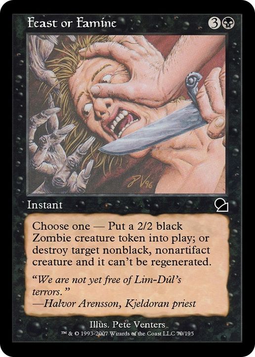 Feast or Famine in the group Magic the Gathering / Types / Colors / Black at Proxyprinters.com (17667)