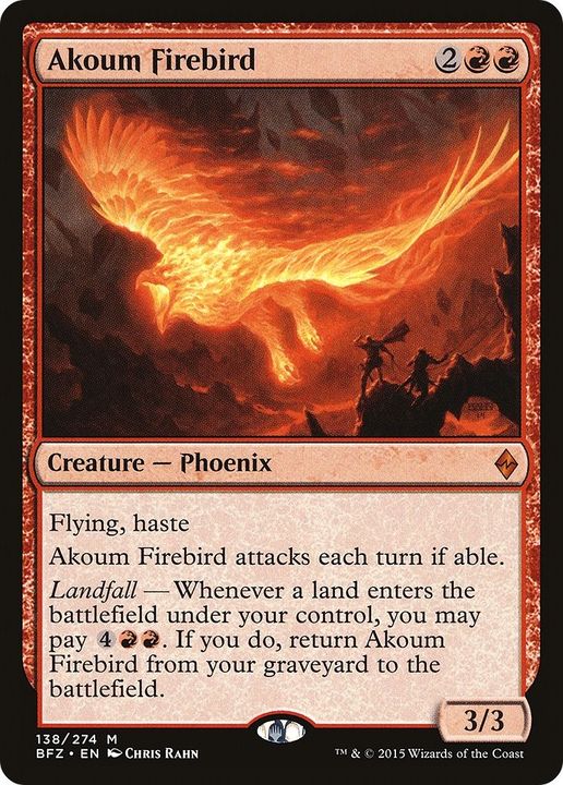 Akoum Firebird in the group Magic the Gathering / Types / Colors / Red at Proxyprinters.com (17705)