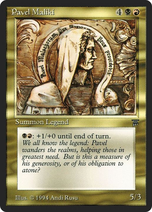 Pavel Maliki in the group Magic the Gathering / Types / Colors / Multicolors / B, R at Proxyprinters.com (17712)