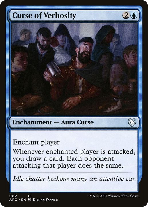 Curse of Verbosity in the group Magic the Gathering / Types / Colors / Blue at Proxyprinters.com (17718)