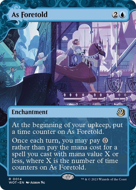 As Foretold in the group Magic the Gathering / Types / Enchantment / Enchantment at Proxyprinters.com (17743)