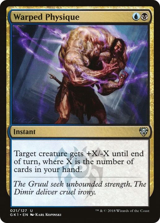 Warped Physique in the group Magic the Gathering / Types / Colors / Multicolors / B, U at Proxyprinters.com (17782)