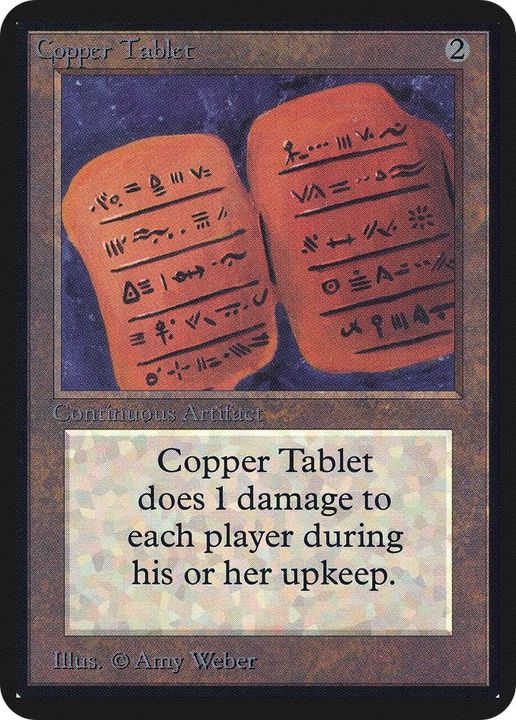 Copper Tablet in the group Magic the Gathering / Types / Artifacts / Artifact at Proxyprinters.com (17800)