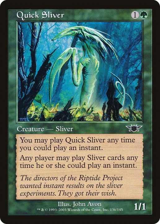 Quick Sliver in the group Magic the Gathering / Types / Colors / Green at Proxyprinters.com (17822)