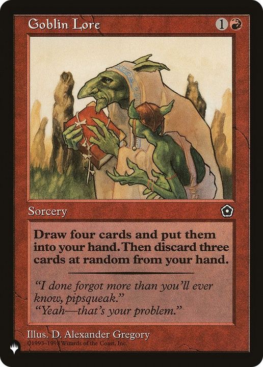 Goblin Lore in the group Magic the Gathering / Sets / The List at Proxyprinters.com (17840)