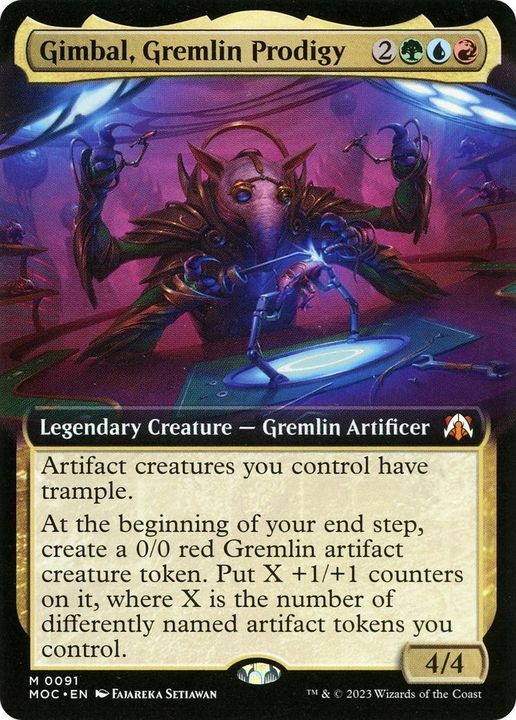 Gimbal, Gremlin Prodigy in the group Magic the Gathering / Types / Colors / Multicolors / G, R, U at Proxyprinters.com (17878)