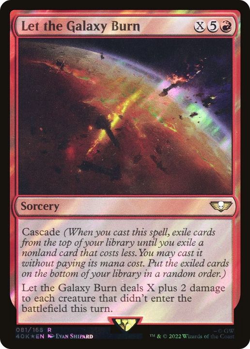 Let the Galaxy Burn in the group Magic the Gathering / Types / Colors / Red at Proxyprinters.com (17894)