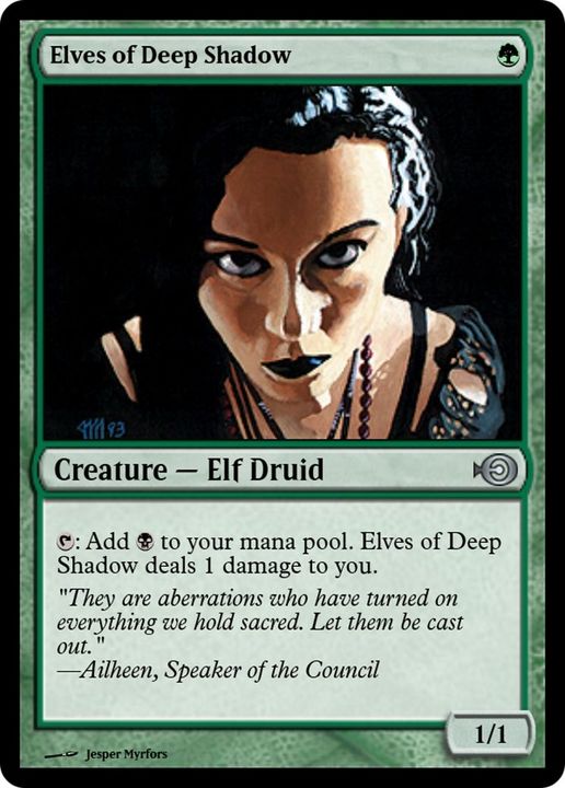 Elves of Deep Shadow in the group Magic the Gathering / Types / Creatures / Elf at Proxyprinters.com (1791)