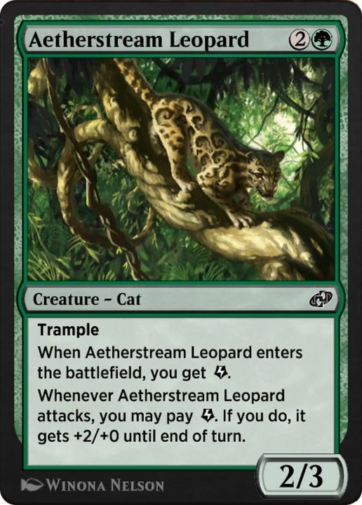 Aetherstream Leopard in the group Magic the Gathering / Types / Colors / Green at Proxyprinters.com (17913)