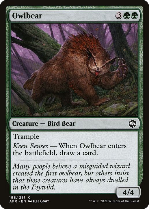 Owlbear in the group Magic the Gathering / Types / Colors / Green at Proxyprinters.com (17917)