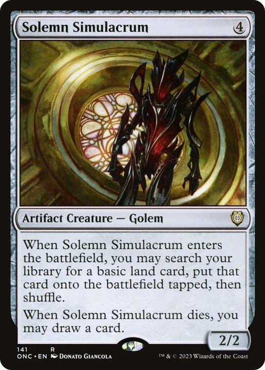 Solemn Simulacrum in the group Magic the Gathering / Types / Colors / Colorless at Proxyprinters.com (17940)