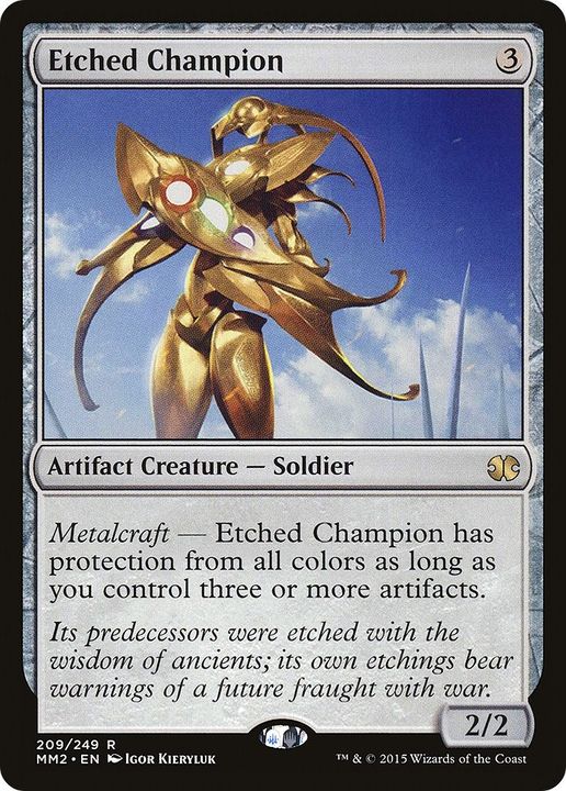 Etched Champion in the group Magic the Gathering / Types / Colors / Colorless at Proxyprinters.com (17949)