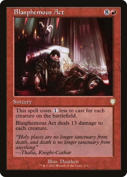 Blasphemous Act in the group Magic the Gathering / Types / Colors / Red at Proxyprinters.com (17970)