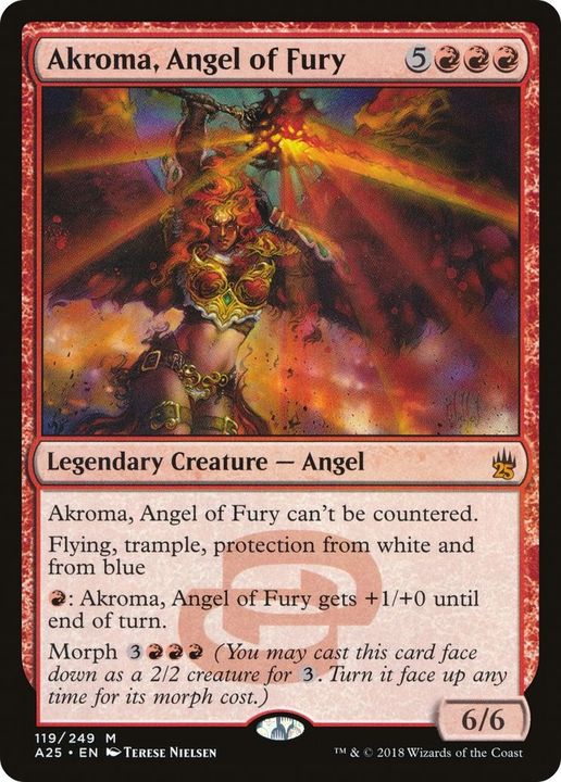 Akroma, Angel of Fury in the group Magic the Gathering / Types / Colors / Red at Proxyprinters.com (18002)