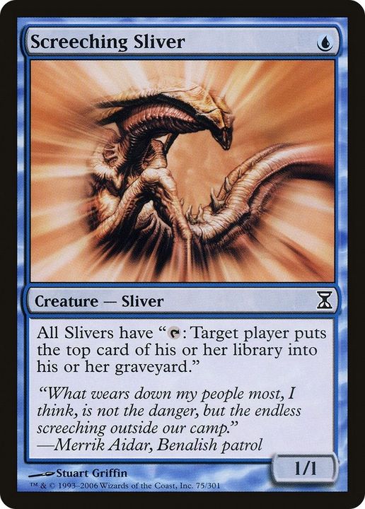 Screeching Sliver in the group Magic the Gathering / Sets / Time Spiral at Proxyprinters.com (18051)