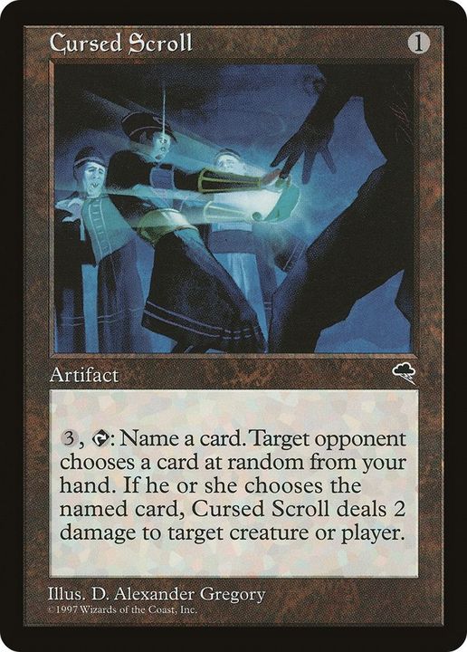 Cursed Scroll in the group Magic the Gathering / Sets / Tempest at Proxyprinters.com (18057)