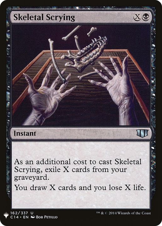 Skeletal Scrying in the group Magic the Gathering / Types / Colors / Black at Proxyprinters.com (18075)