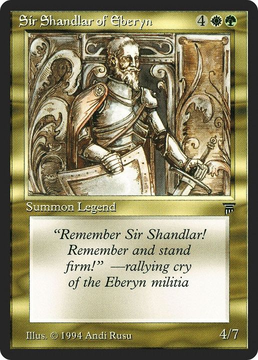 Sir Shandlar of Eberyn in the group Magic the Gathering / Types / Colors / Multicolors / G, W at Proxyprinters.com (18101)