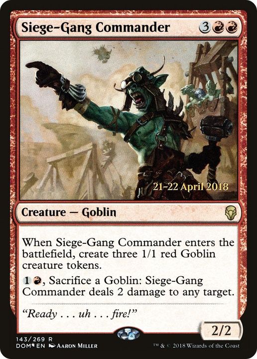 Siege-Gang Commander in the group Magic the Gathering / Types / Creatures / Goblin at Proxyprinters.com (18125)