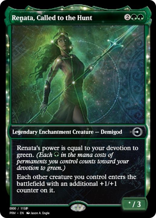 Renata, Called to the Hunt in the group Magic the Gathering / Types / Enchantment / Legendary Enchantment at Proxyprinters.com (18136)