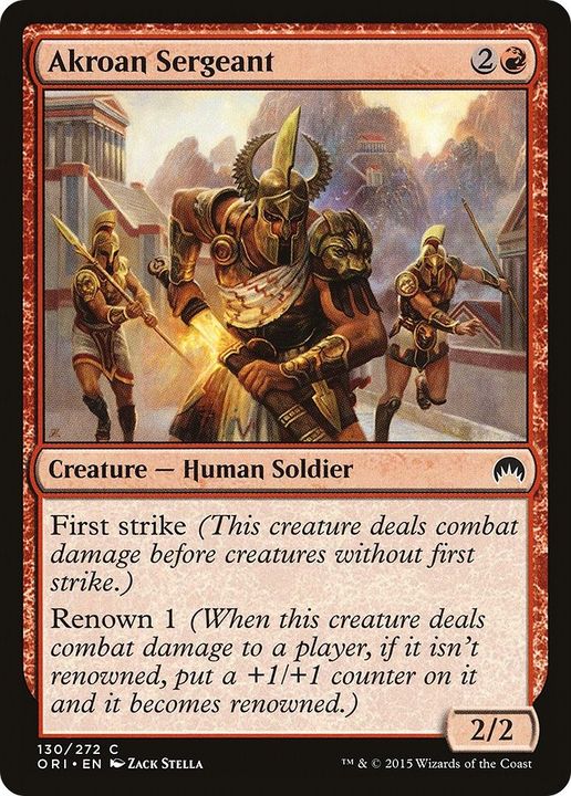 Akroan Sergeant in the group Magic the Gathering / Types / Creatures / Human at Proxyprinters.com (18188)