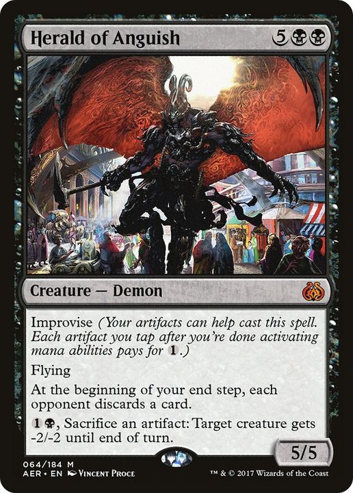 Herald of Anguish in the group Magic the Gathering / Types / Colors / Black at Proxyprinters.com (18224)