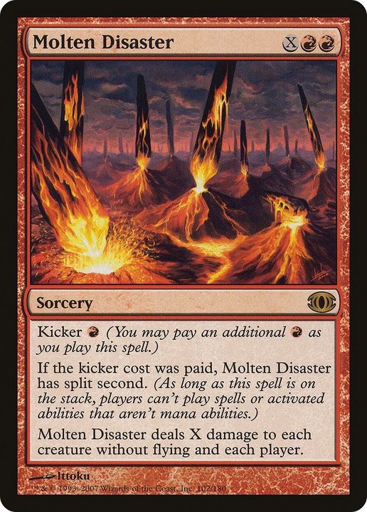 Molten Disaster in the group Magic the Gathering / Types / Colors / Red at Proxyprinters.com (18301)