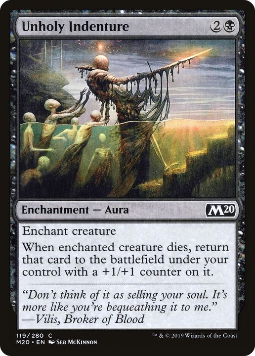 Unholy Indenture in the group Magic the Gathering / Types / Colors / Black at Proxyprinters.com (18304)