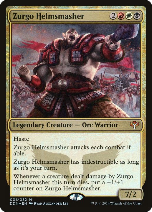 Zurgo Helmsmasher in the group Magic the Gathering / Sets / Duel Decks: Speed vs. Cunning at Proxyprinters.com (18322)