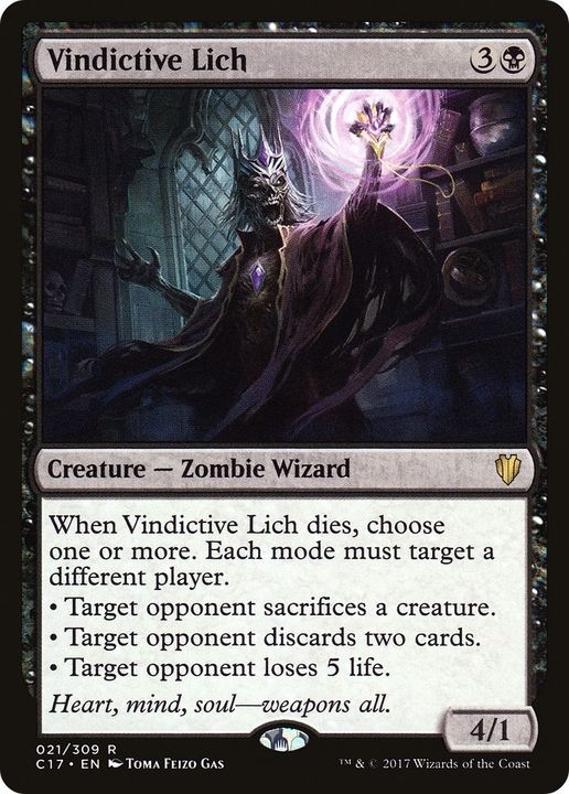 Vindictive Lich in the group Magic the Gathering / Types / Creatures / Wizard at Proxyprinters.com (18390)