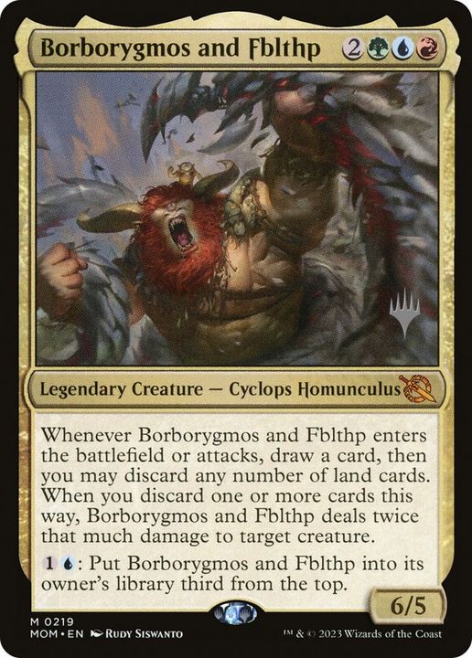 Borborygmos and Fblthp in the group Magic the Gathering / Types / Colors / Multicolors / G, R, U at Proxyprinters.com (18415)