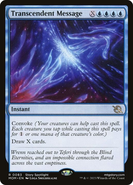 Transcendent Message in the group Magic the Gathering / Sets / March of the Machine Jumpstart Front Cards at Proxyprinters.com (18483)