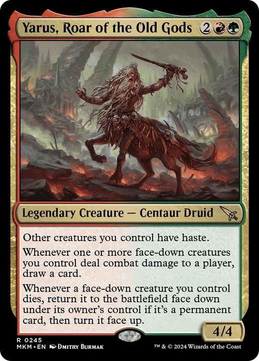 Yarus, Roar of the Old Gods in the group Magic the Gathering / Types / Colors / Multicolors / G, R at Proxyprinters.com (18494)