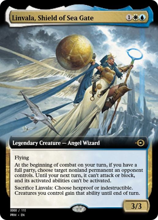 Linvala, Shield of Sea Gate in the group Magic the Gathering / Types / Colors / Multicolors / U, W at Proxyprinters.com (18497)