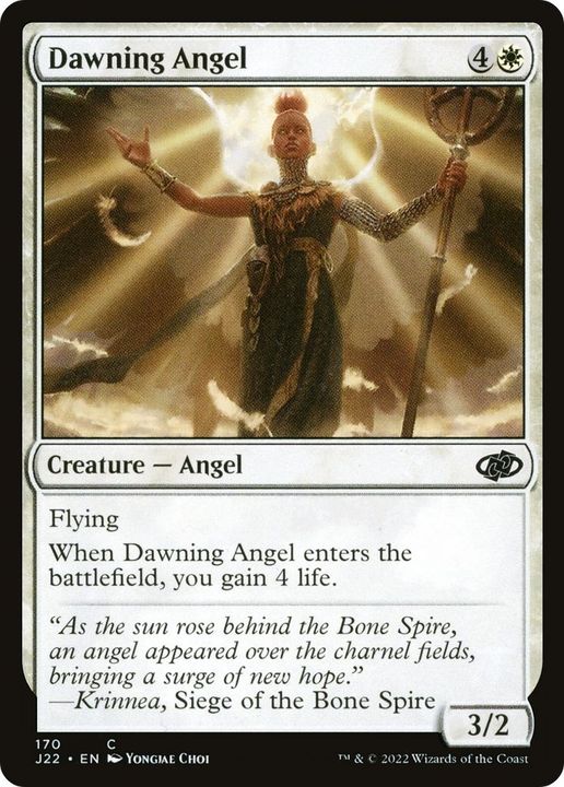 Dawning Angel in the group Magic the Gathering / Sets / Jumpstart 2022 at Proxyprinters.com (18503)