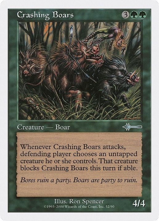 Crashing Boars in the group Magic the Gathering / Types / Colors / Green at Proxyprinters.com (18507)