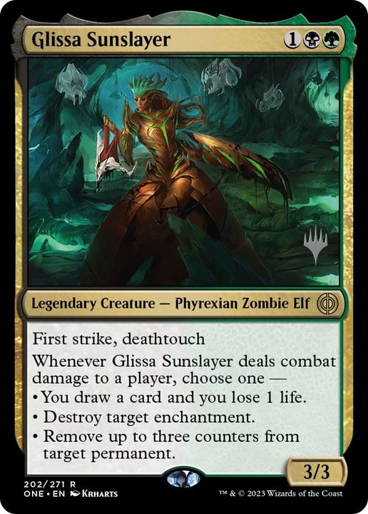 Glissa Sunslayer in the group Magic the Gathering / Types / Colors / Multicolors / B, G at Proxyprinters.com (18511)