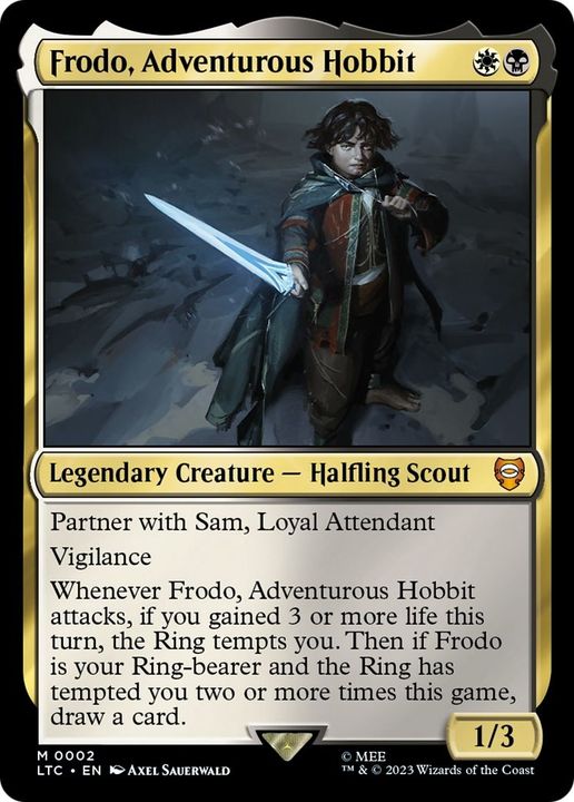 Frodo, Adventurous Hobbit in the group Magic the Gathering / Sets / Tales of Middle-earth Commander at Proxyprinters.com (18553)