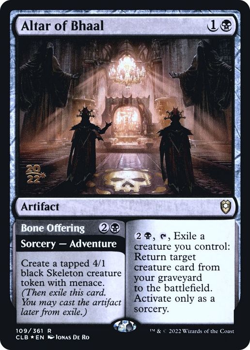 Altar of Bhaal // Bone Offering in the group Magic the Gathering / Types / Artifacts / Artifact at Proxyprinters.com (18556)