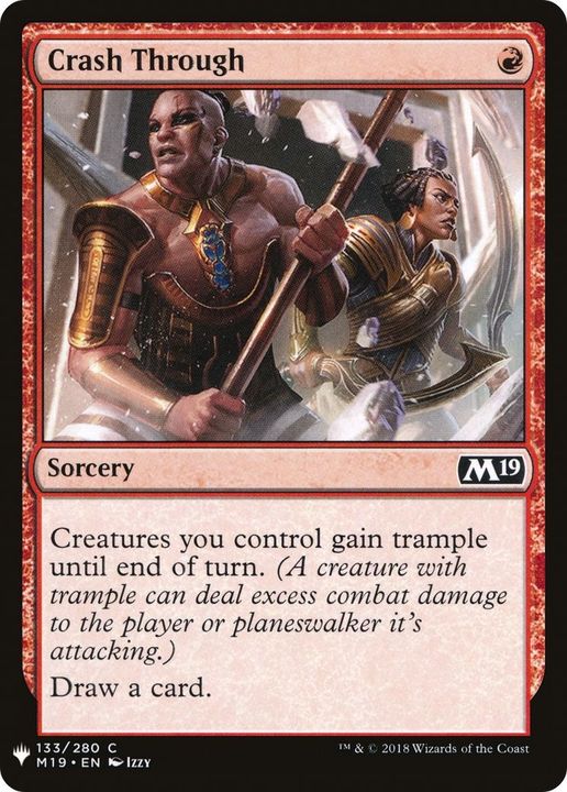 Crash Through in the group Magic the Gathering / Types / Colors / Red at Proxyprinters.com (18601)