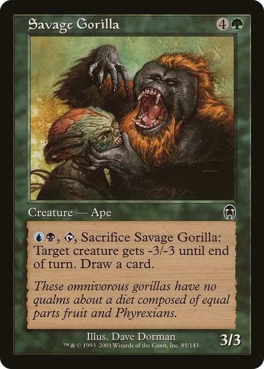 Savage Gorilla in the group Magic the Gathering / Types / Colors / Green at Proxyprinters.com (18602)