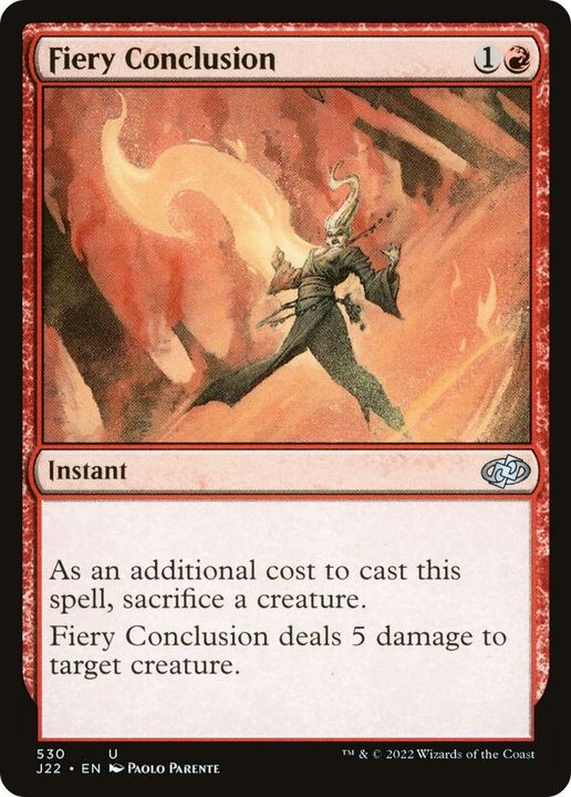 Fiery Conclusion in the group Magic the Gathering / Types / Colors / Red at Proxyprinters.com (18609)