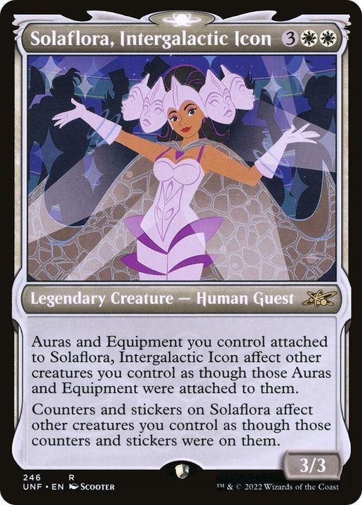 Solaflora, Intergalactic Icon in the group Magic the Gathering / Sets / Unfinity Sticker Sheets at Proxyprinters.com (1861)