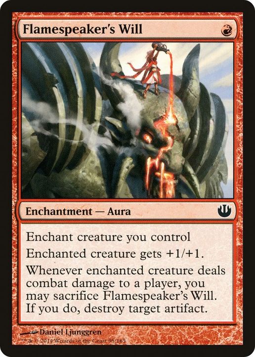 Flamespeaker's Will in the group Magic the Gathering / Types / Colors / Red at Proxyprinters.com (18625)