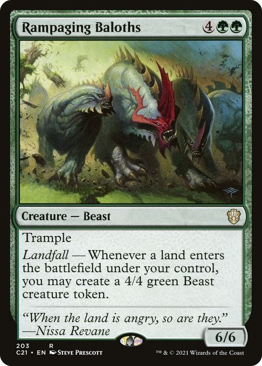 Rampaging Baloths in the group Magic the Gathering / Types / Colors / Green at Proxyprinters.com (18635)