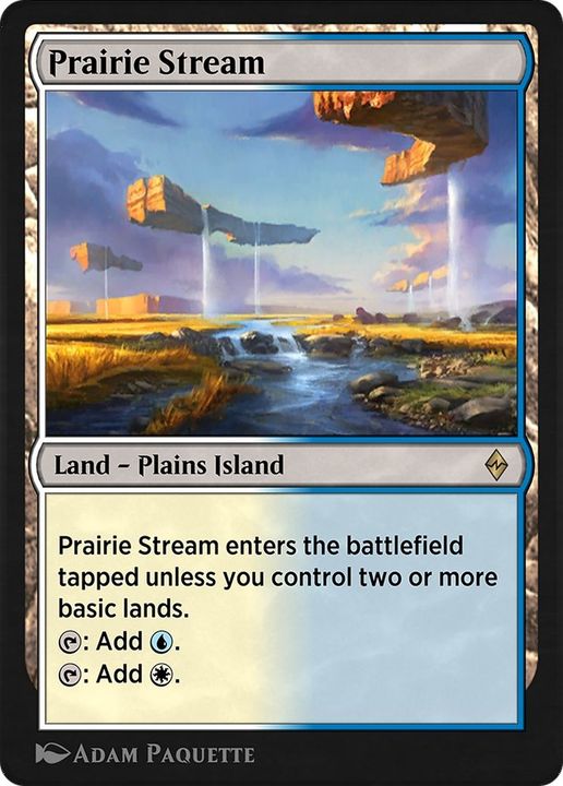 Prairie Stream in the group Magic the Gathering / Types / Land / Island at Proxyprinters.com (18640)